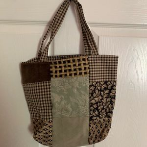 Handmade patchwork tote bag
